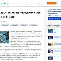 Los brotes verdes en las negociaciones de acuerdos en Mxico